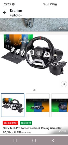 Max techpro force feedback - techpro,