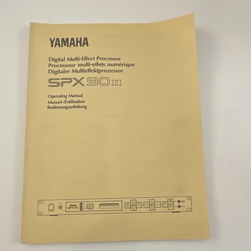 Yamaha spx90 digital - spx90, ii