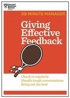 Giving effective feedback hbr - giving,