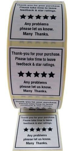 Pre printed feedback labels - pre,